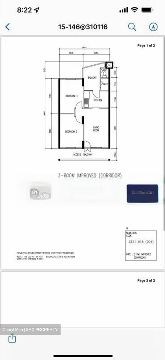 Blk 116 Toa Payoh View (Toa Payoh), HDB 3 Rooms #462141331